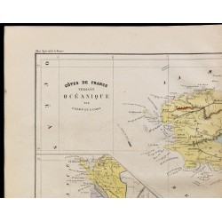 1867 - Carte des côtes atlantiques de la France 