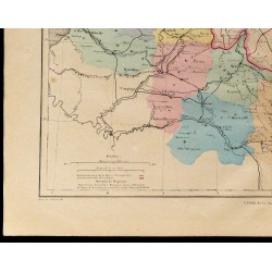 1867 - Carte des frontières du Nord-Est de la France 