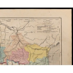 1867 - Carte des Pyrénées et de la frontière franco-espagnole 