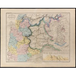 1867 - Carte des Alpes françaises 