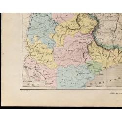 1867 - Carte des Alpes françaises 