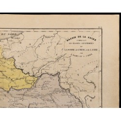 1867 - Carte du bassin de la Seine et de la Normandie 