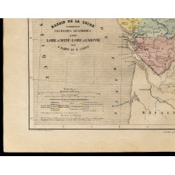 1867 - Carte du bassin de la Loire et de l’Ouest de la France 