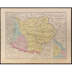 1867 - Carte du bassin de la Garonne et de la Gironde 
