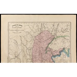 1867 - Carte du bassin du Rhône 