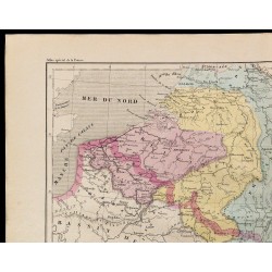 1867 - Carte du bassin du Rhin et de la Meuse 