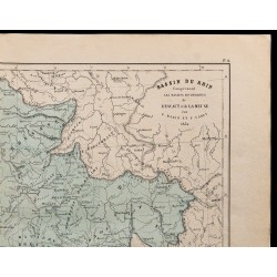 1867 - Carte du bassin du Rhin et de la Meuse 
