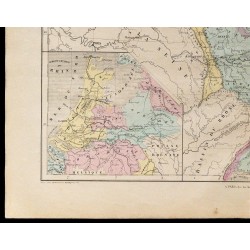 1867 - Carte du bassin du Rhin et de la Meuse 