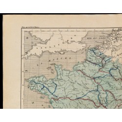 1867 - Carte de France et de ses canaux 