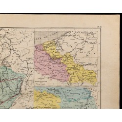 1867 - Carte de France et de ses canaux 