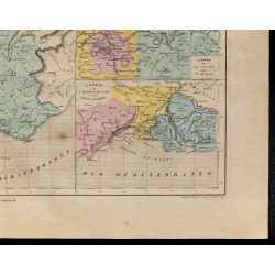 1867 - Carte de France et de ses canaux 
