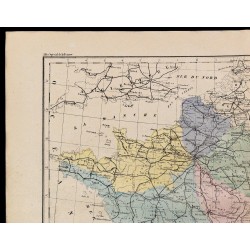 1867 - Carte de France et Europe occidentale 