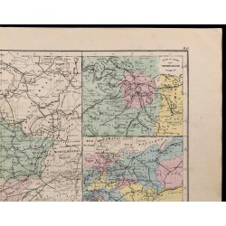 1867 - Carte de France et Europe occidentale 
