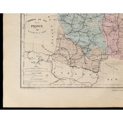 1867 - Carte de France et Europe occidentale 