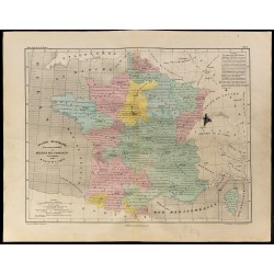 1867 - Carte de France historique 