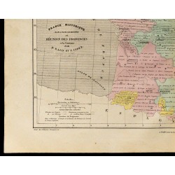 1867 - Carte de France historique 