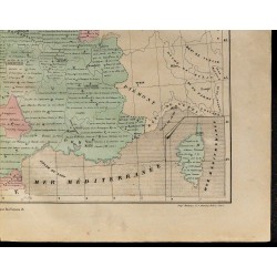 1867 - Carte de France historique 