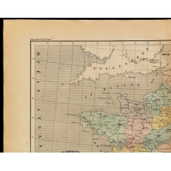 1867 - Carte de la France administrative et judiciaire 