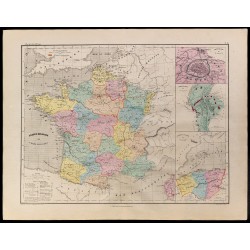 1867 - Carte de France miliatire 