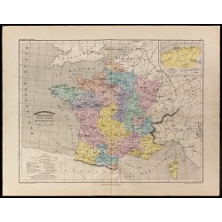 1867 - Carte de la France religieuse 