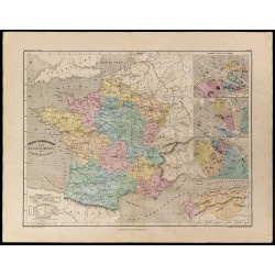 1867 - Carte de France universitaire 