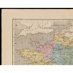 1867 - Carte de France universitaire 