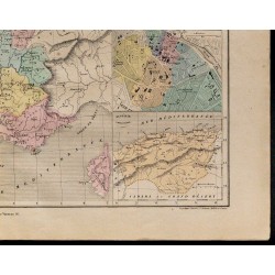 1867 - Carte de France universitaire 