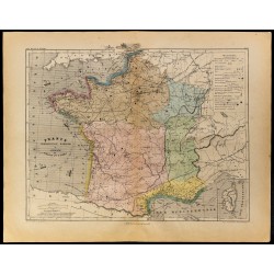 1867 - Carte de la France commerciale maritime et agricole 