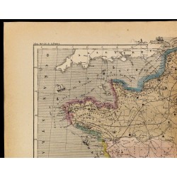 1867 - Carte de la France commerciale maritime et agricole 