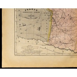 1867 - Carte de la France commerciale maritime et agricole 