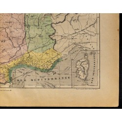 1867 - Carte de la France commerciale maritime et agricole 