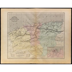 1867 - Carte de l'Algérie 