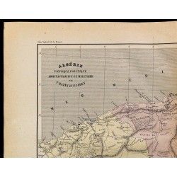 1867 - Carte de l'Algérie 