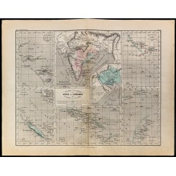 1867 - Carte des colonies françaises en Asie et Océanie 