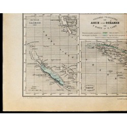 1867 - Carte des colonies françaises en Asie et Océanie 