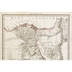 Gravure de 1812 - Carte de l'Égypte - 3