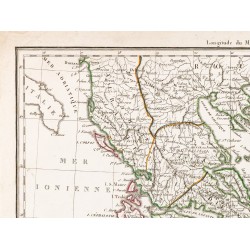 Gravure de 1812 - Carte de la Grèce - 3