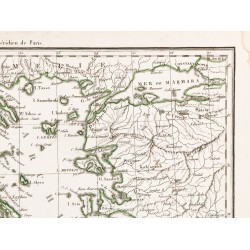 Gravure de 1812 - Carte de la Grèce - 4