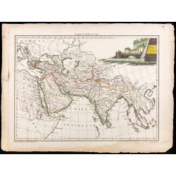 Gravure de 1812 - Carte de l'Asie Ancienne - 2