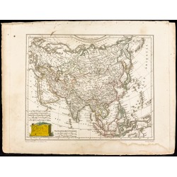 Gravure de 1809 - Carte de l'Asie - 2