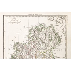 Gravure de 1812 - Carte de l'Irlande - 3