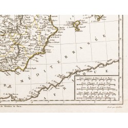 Gravure de 1809 - Carte de l'Espagne et du Portugal - 6