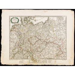 Gravure de 1809 - Carte de l'Europe centrale - 2