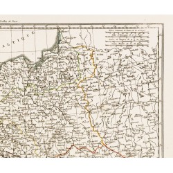 Gravure de 1809 - Carte de l'Europe centrale - 4