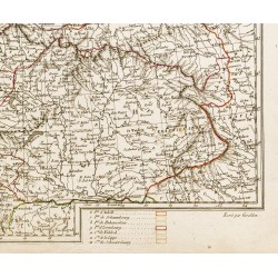 Gravure de 1809 - Carte de l'Europe centrale - 6