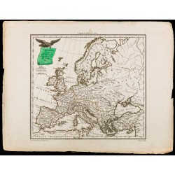 Gravure de 1809 - Europe avant l'invasion des barbares - 2