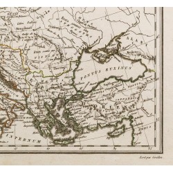 Gravure de 1809 - Europe avant l'invasion des barbares - 6