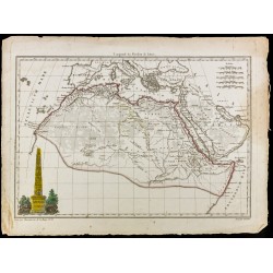 Gravure de 1812 - Carte de l'Afrique ancienne - 2
