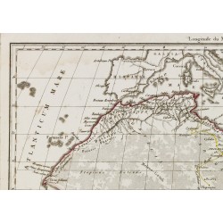 Gravure de 1812 - Carte de l'Afrique ancienne - 3