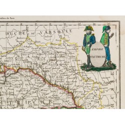 Gravure de 1812 - Carte de l'Empire d'Autriche - 4
